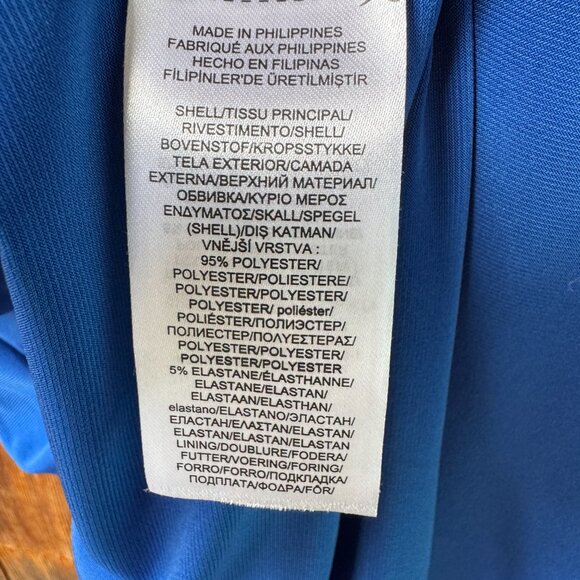 NWT Ralph Lauren Blue Ruched Side Cap Sleeve Dress in Women's 16 - Picture 9 of 10